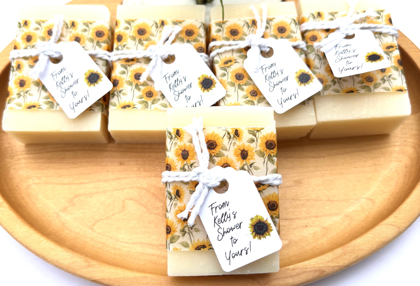 Sunflower Wedding Favors Soap, Sunflower Soap Favors, Sunflower theme baby shower soap, Sunflower theme party favors
