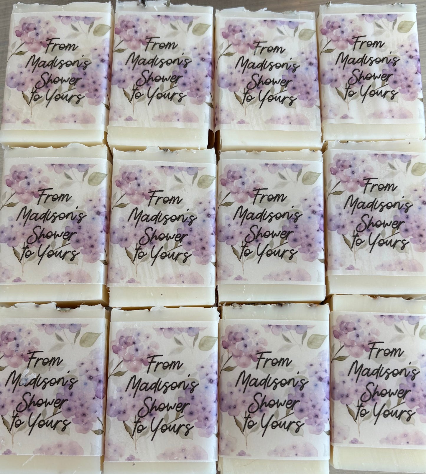 Natural Lavender soap favors, Essential oil soap favors, Bridal Shower Favors