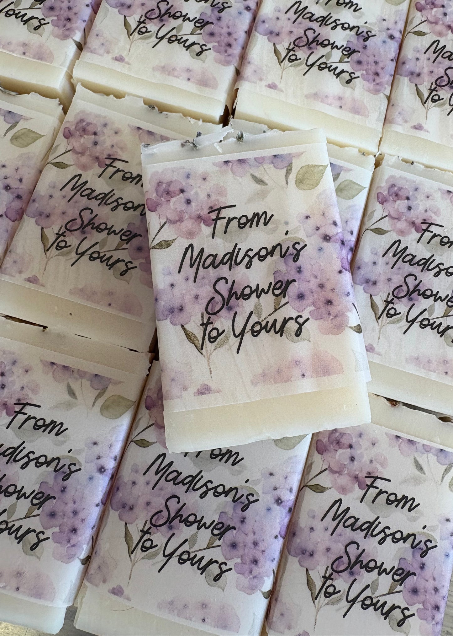 Natural Lavender soap favors, Essential oil soap favors, Bridal Shower Favors