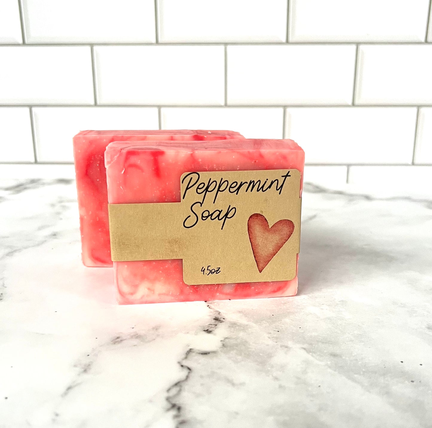 Vegan Soap Bar, Peppermint Soap, Chemical free soap, Natural cold processed soap, Phthalate free