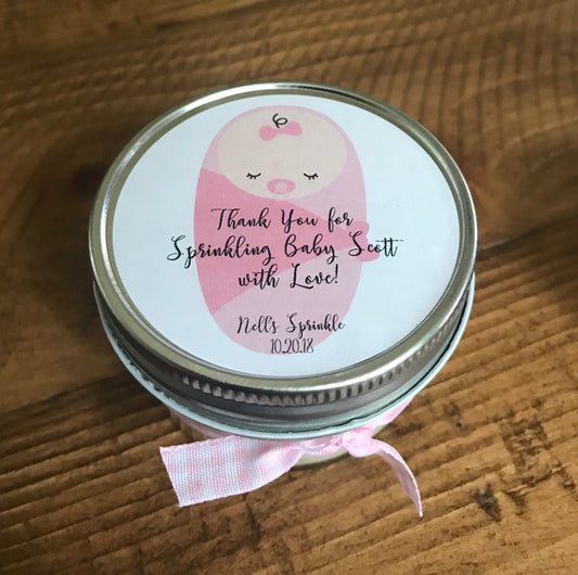 baby girl, baby sprinkle, baby sprinkle favors, baby shower, baby shower favors, baby girl shower favors, candle favors baby shower, candle