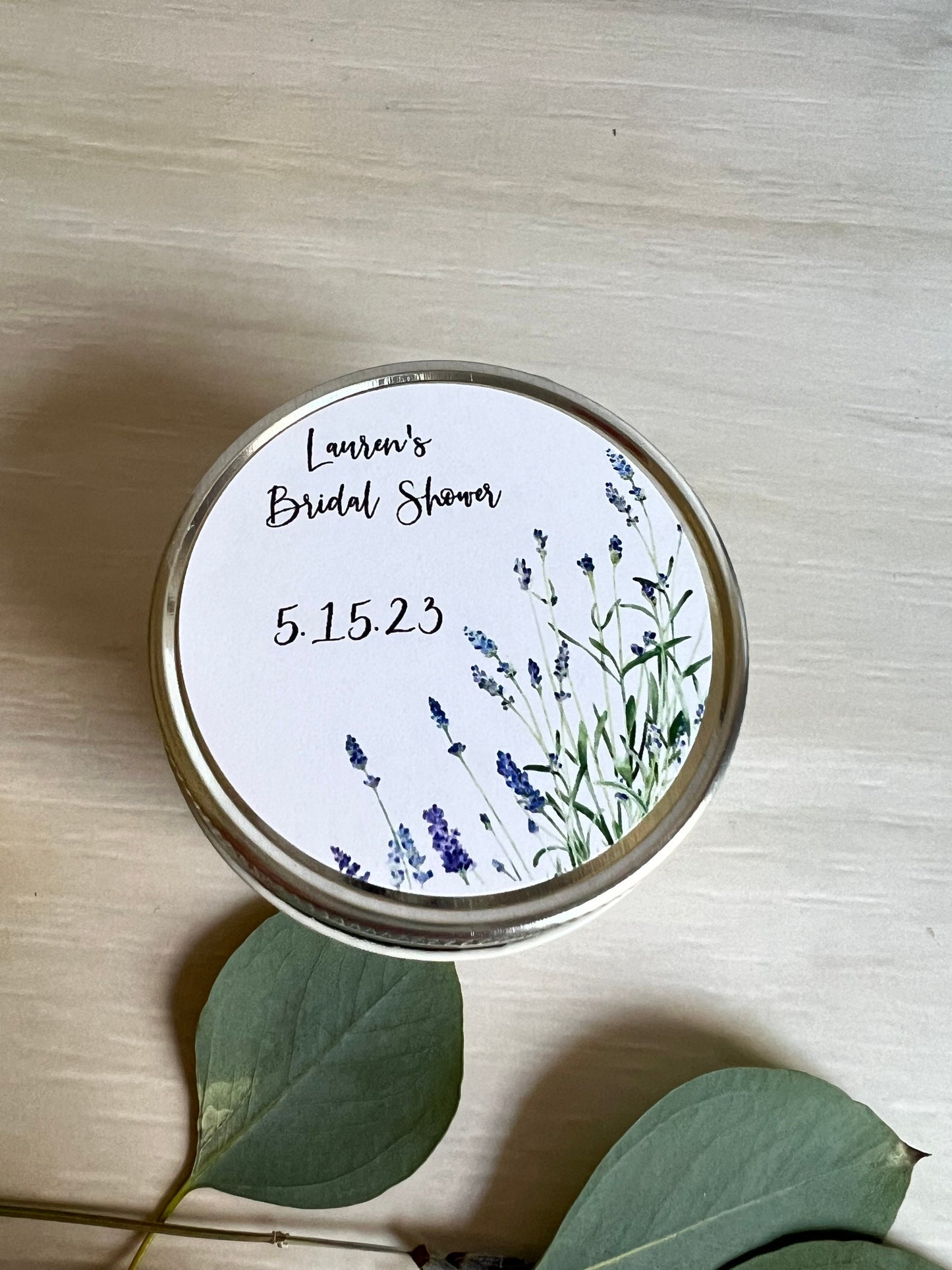 Bridal Shower Favors, Wedding Candle Favors, Personalized Candle Favors, Botanical Shower Favors