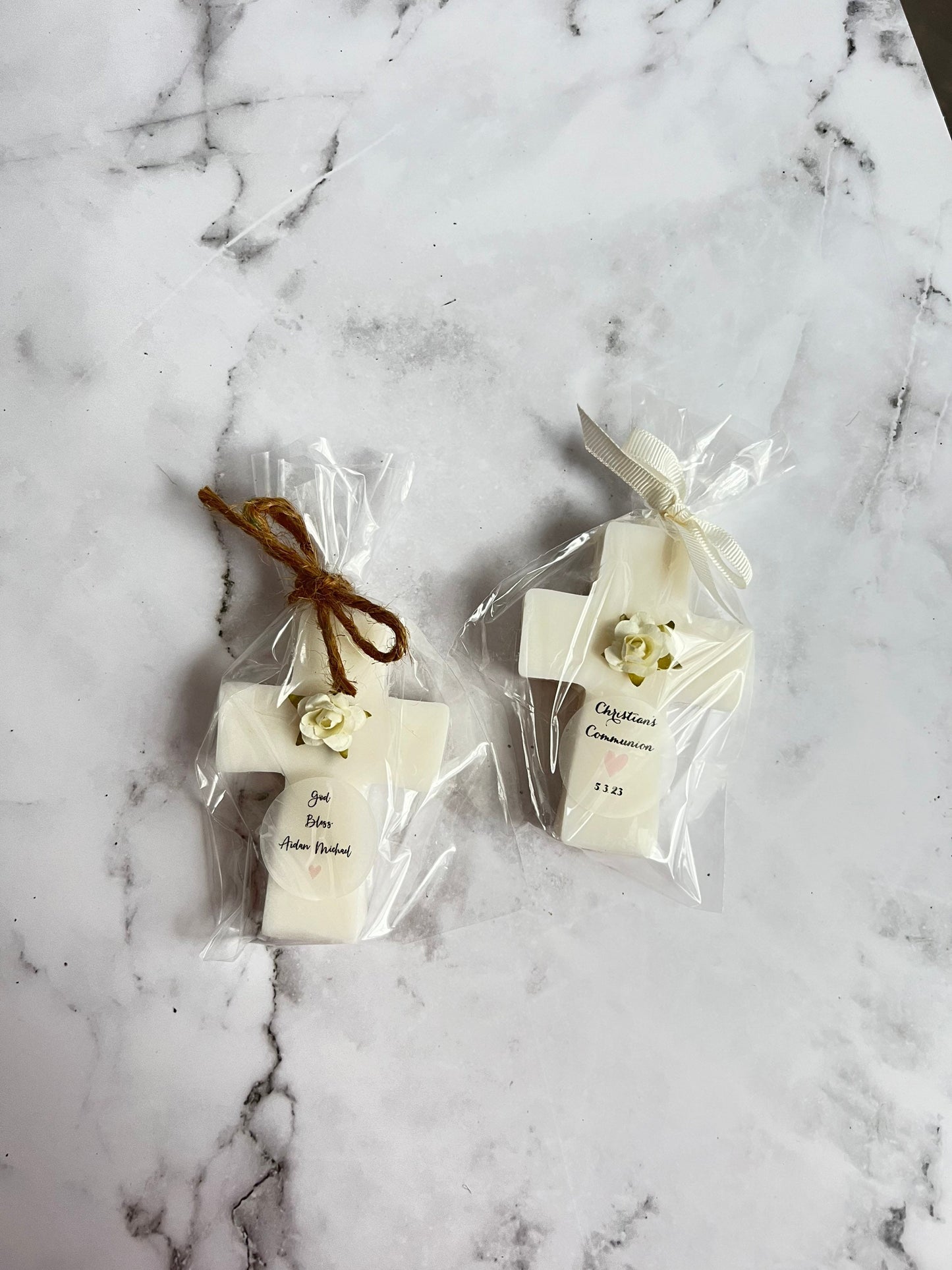 Baptism favors, Cross Soap favors, Christening Favors, Communion Favors