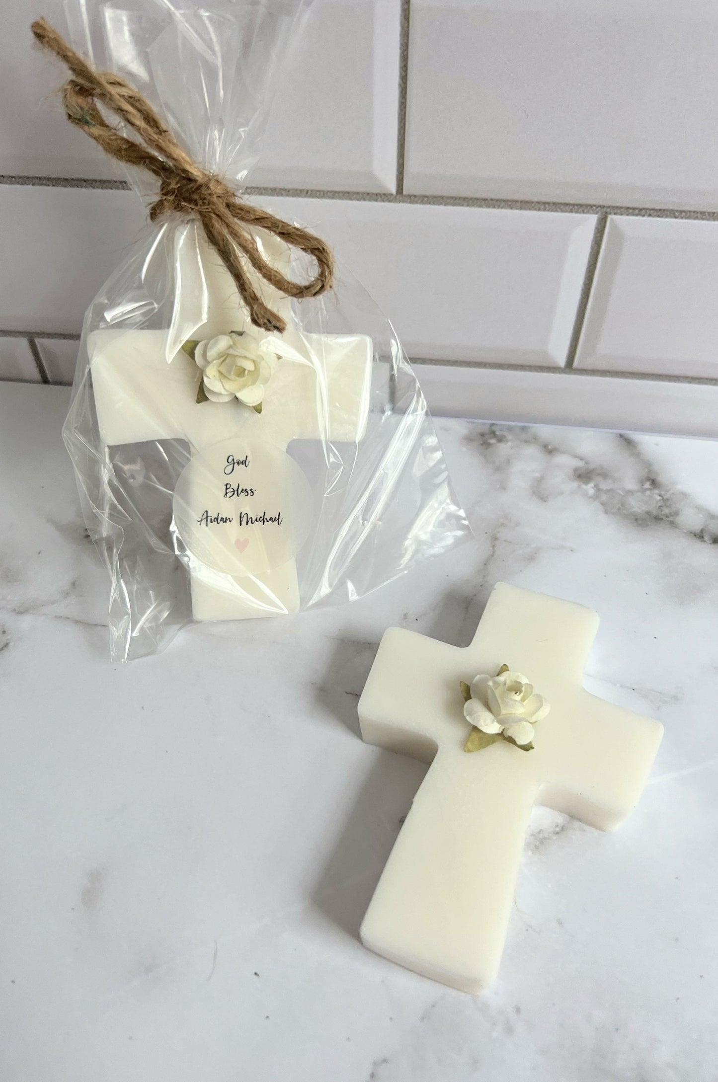 Baptism favors, Cross Soap favors, Christening Favors, Communion Favors