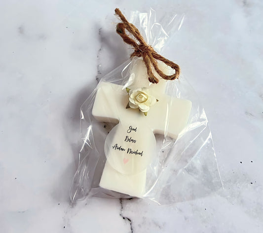 Baptism favors, Cross Soap favors, Christening Favors, Communion Favors