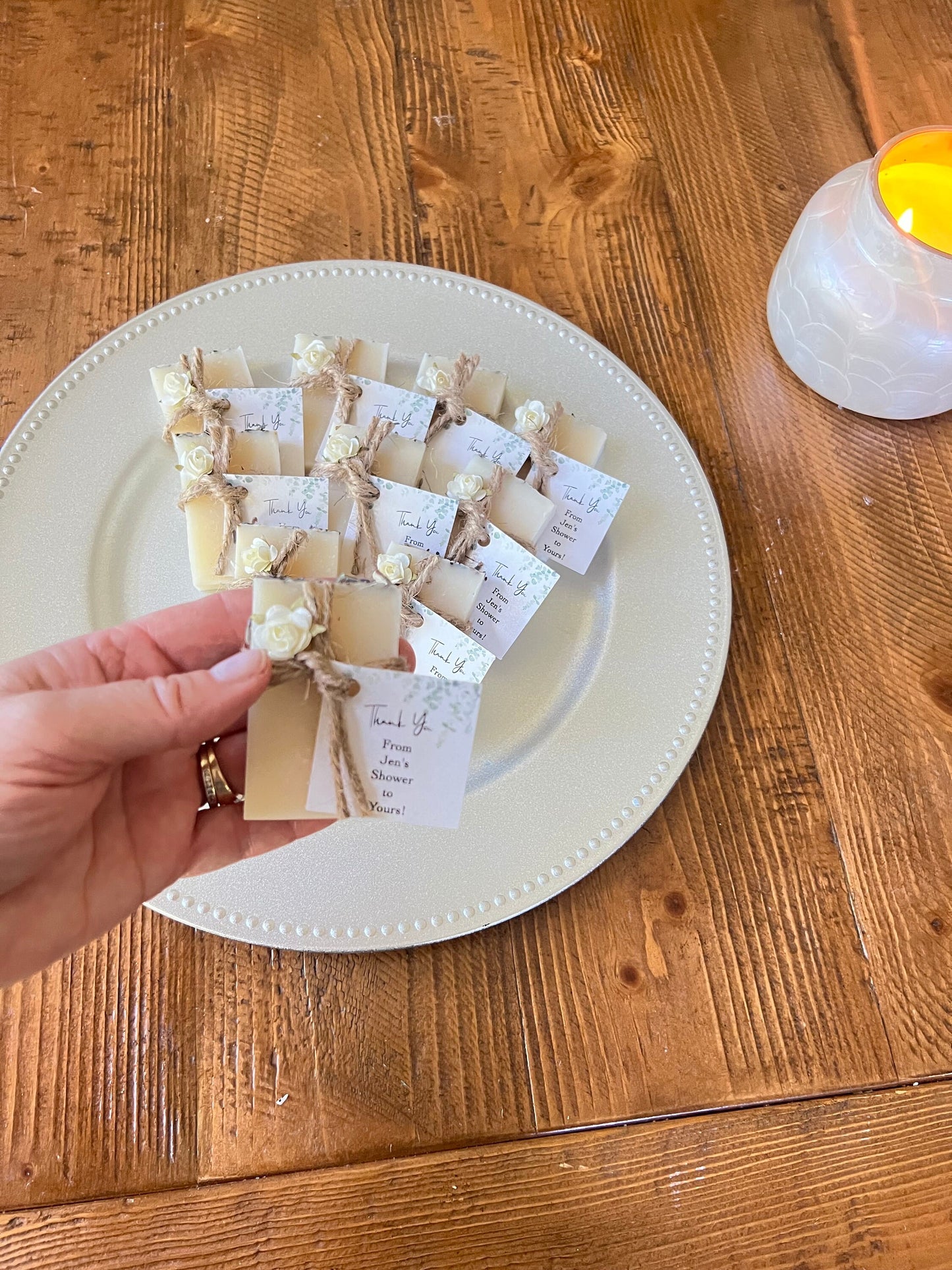 Bridal shower favors lot of 10 , wedding favors for guests, rustic wedding favors, bridal shower favors soap, baby shower favors