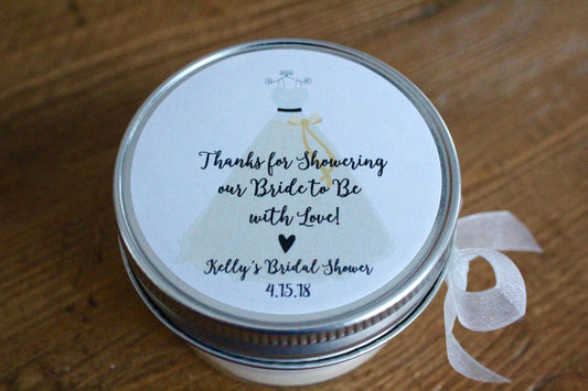 Bridal shower favors, bridal shower candle favors, wedding favors for guests, wedding candle favor
