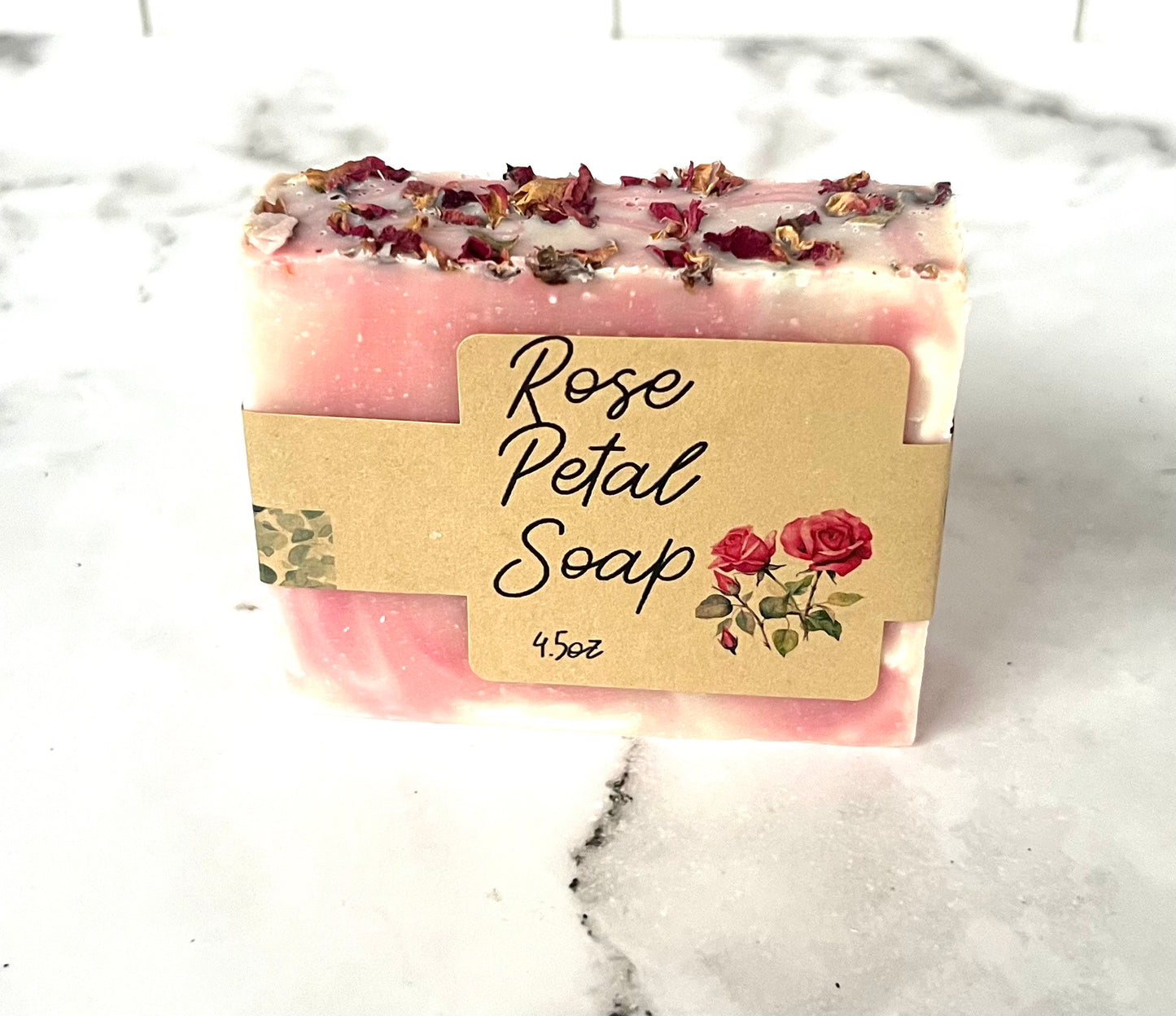 Natural rose soap, Handmade soap, Vegan soap, rose soap, botanical soap bar, Chemical free soap