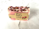 Natural rose soap, Handmade soap, Vegan soap, rose soap, botanical soap bar, Chemical free soap