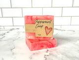 Vegan Soap Bar, Peppermint Soap, Chemical free soap, Natural cold processed soap, Phthalate free