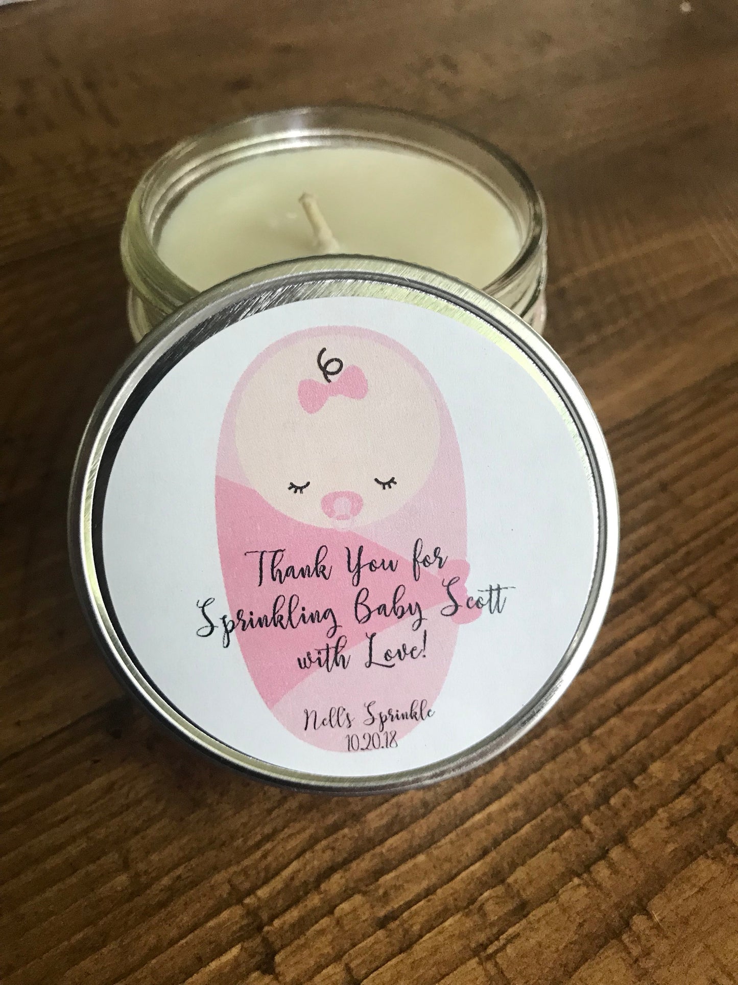 baby girl, baby sprinkle, baby sprinkle favors, baby shower, baby shower favors, baby girl shower favors, candle favors baby shower, candle