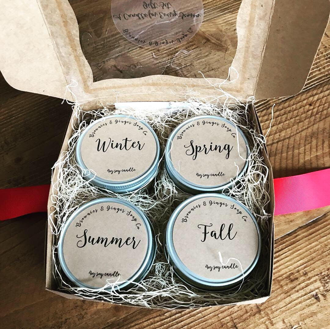 Soy candles, gift box for her, teacher gift, hostess gift, christmas gift box, gift for mom, gift sets for women, housewarming gift