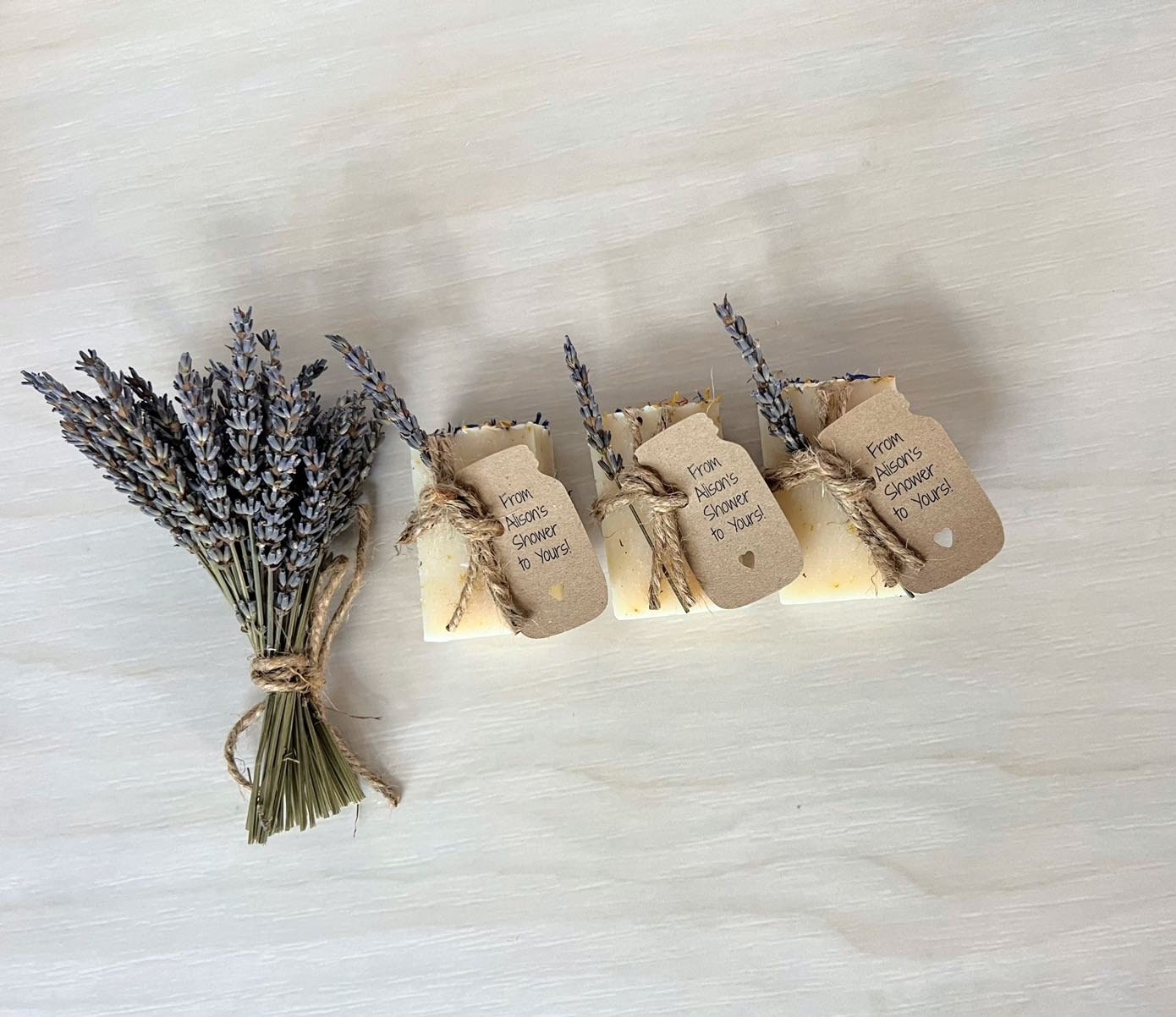 Bulk listing of 10 Lavender Soap Bridal Shower Favors, Wedding shower favors, Bridal Shower Soap favors, lavender soap favors, bulk favors