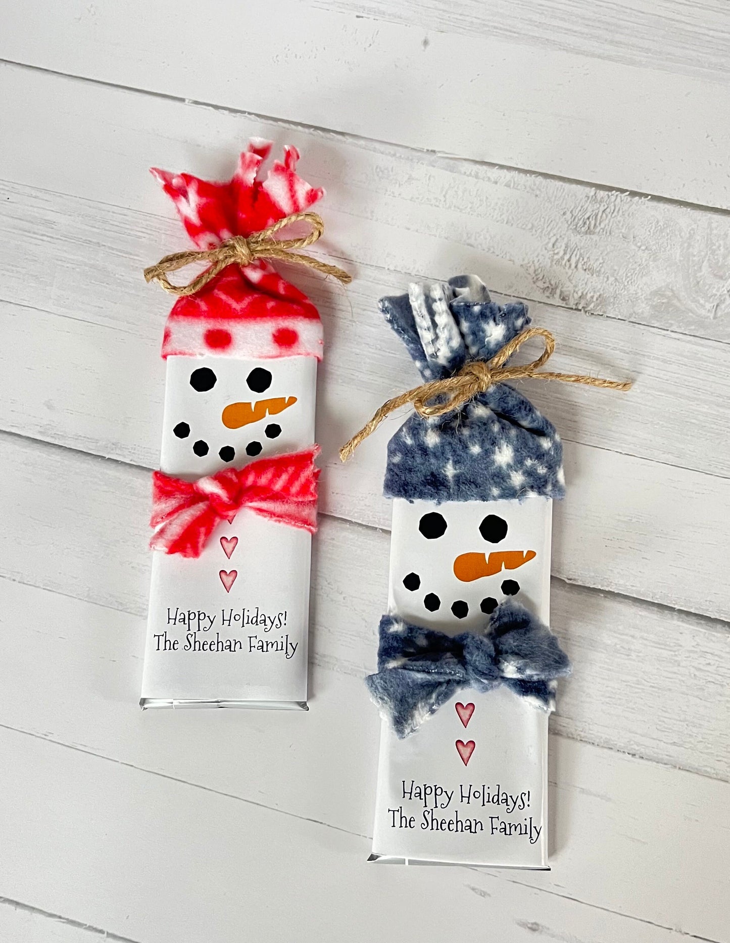 Snowman Hershey Bar, Chocolate Snowman Bar, Stocking Stuffer, Christmas Candy Party Favor, Snowman Christmas Candy Bar, Coworker gift