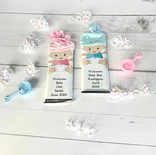 Chocolate Baby Shower Favors, Baby Girl Shower Favors, It's a Girl favors, It’s a boy, Baby Shower Favors, birth announcement ideas