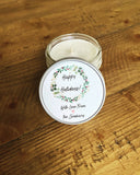 Holiday Personalized Candles, Christmas Candles, Christmas party favors, Soy Candles, Personalized holiday gift, Christmas Gift Candle favor