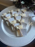 Christmas party favors lot of 10 , wedding favors for guests, rustic wedding favors, bridal shower favors soap, baby shower favors