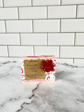Peppermint Soap Bar, Candy Cane Soap, Christmas gift, stocking stuffer, Small Christmas gift, coworker gift, natural soap, vegan soap