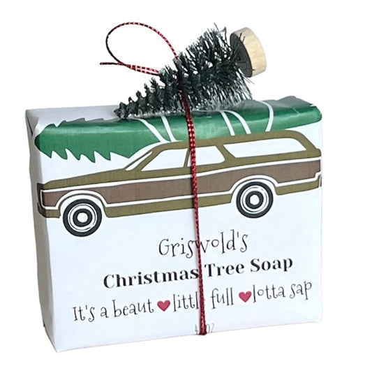 Griswold’s Christmas Tree Soap, Holiday Soap, Stocking Stuffer