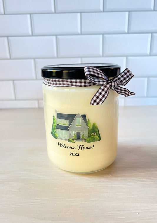 Housewarming Candle, Housewarming Gift, Realtor Gift, New Homeowner Gift